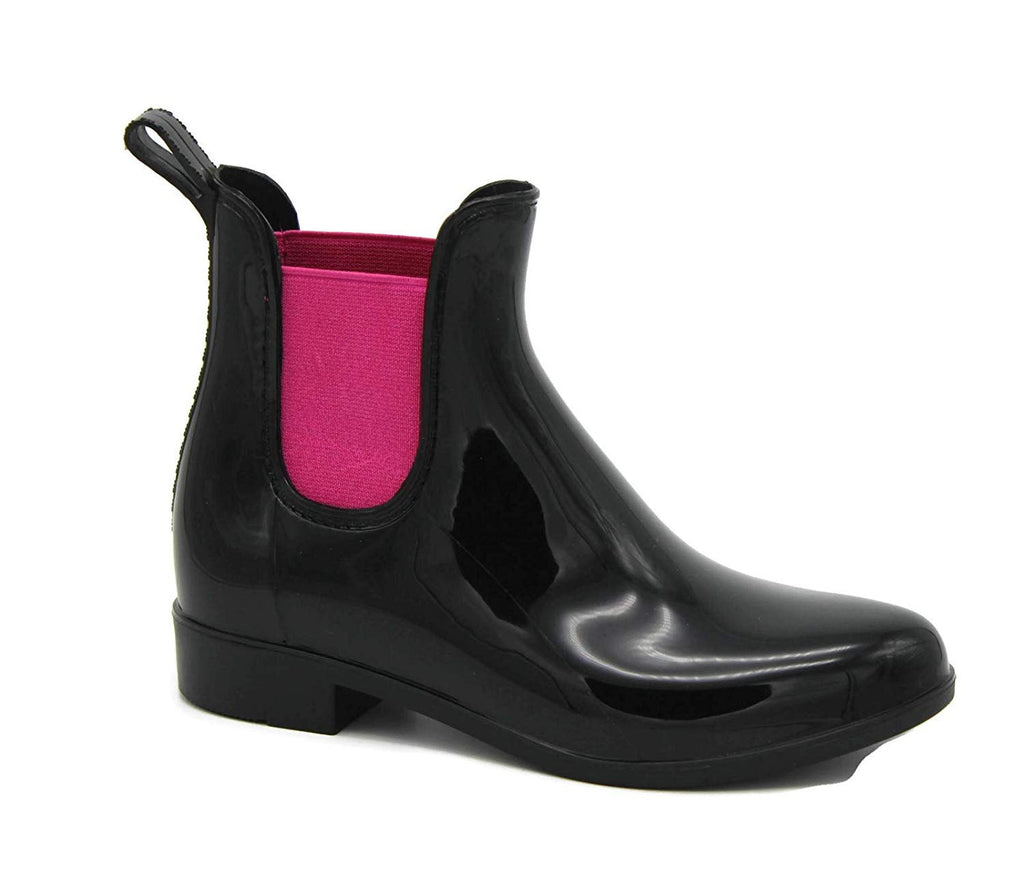 Storm Kidz Girls Booties Rainboots - Chelsea Boots Kids Little Kid/Big Kid Waterproof with Handle