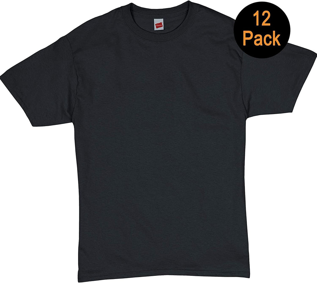 Hanes Men's ComfortSoft Short Sleeve T-Shirt (12 Pack)