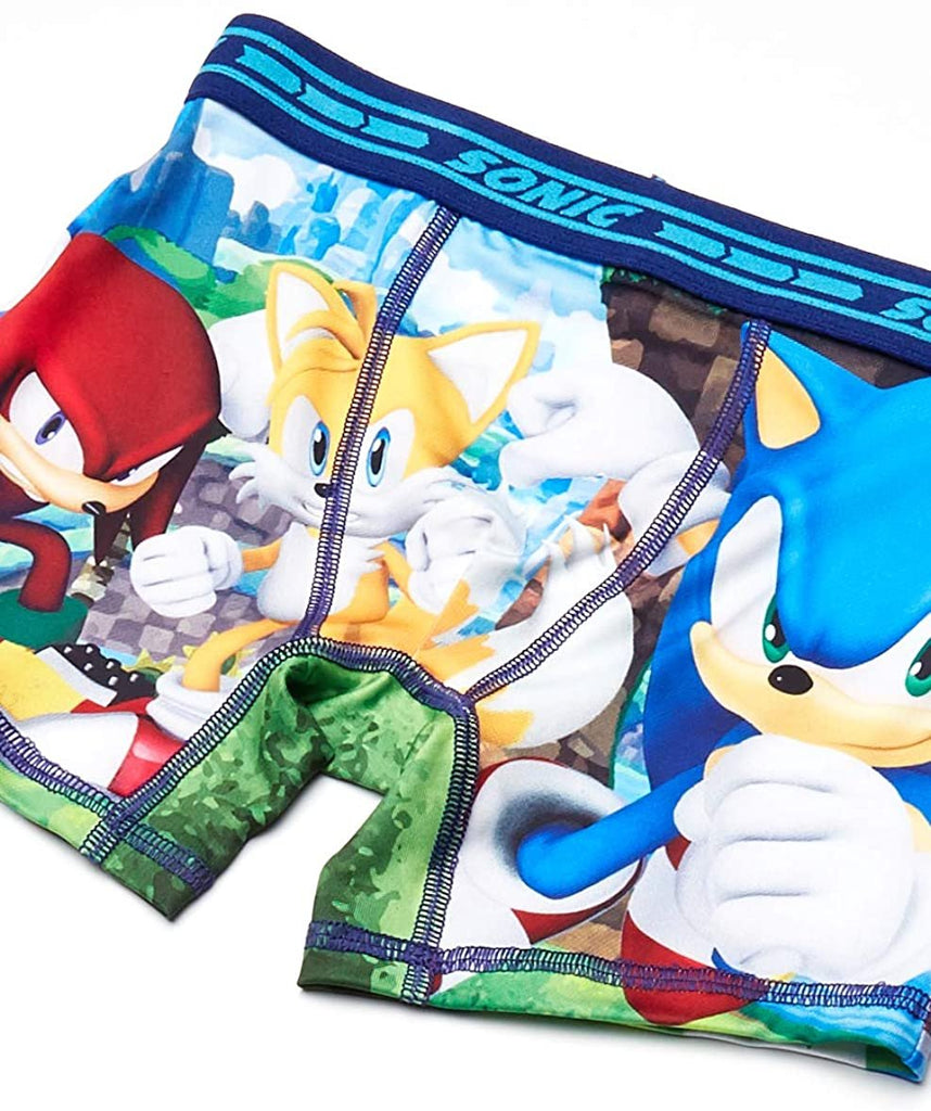 Sonic The Hedgehog Boys' Sonic 4pk Athletic Boxer Brief