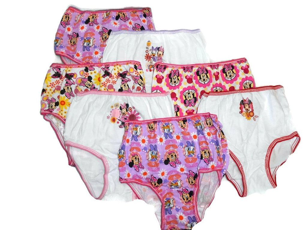 Disney Little Girls' Minnie Seven-Pack of Brief Underwear