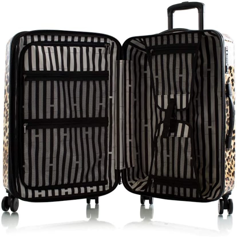 Heys America Black Leopard 26-Inch Hardside Spinner Luggage (Brown Leopard)