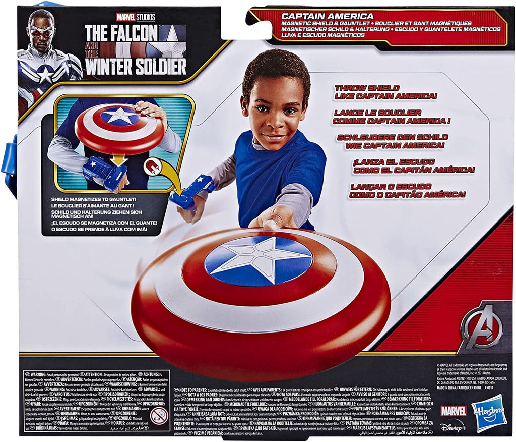 Marvel The Falcon and The Winter Soldier Captain America Magnetic Shield & Gauntlet Roleplay Set