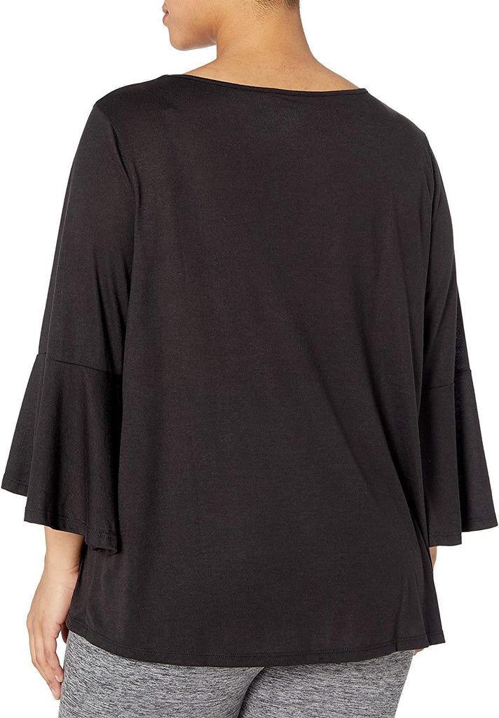 JUST MY SIZE Women's Plus Size Pintuck Top