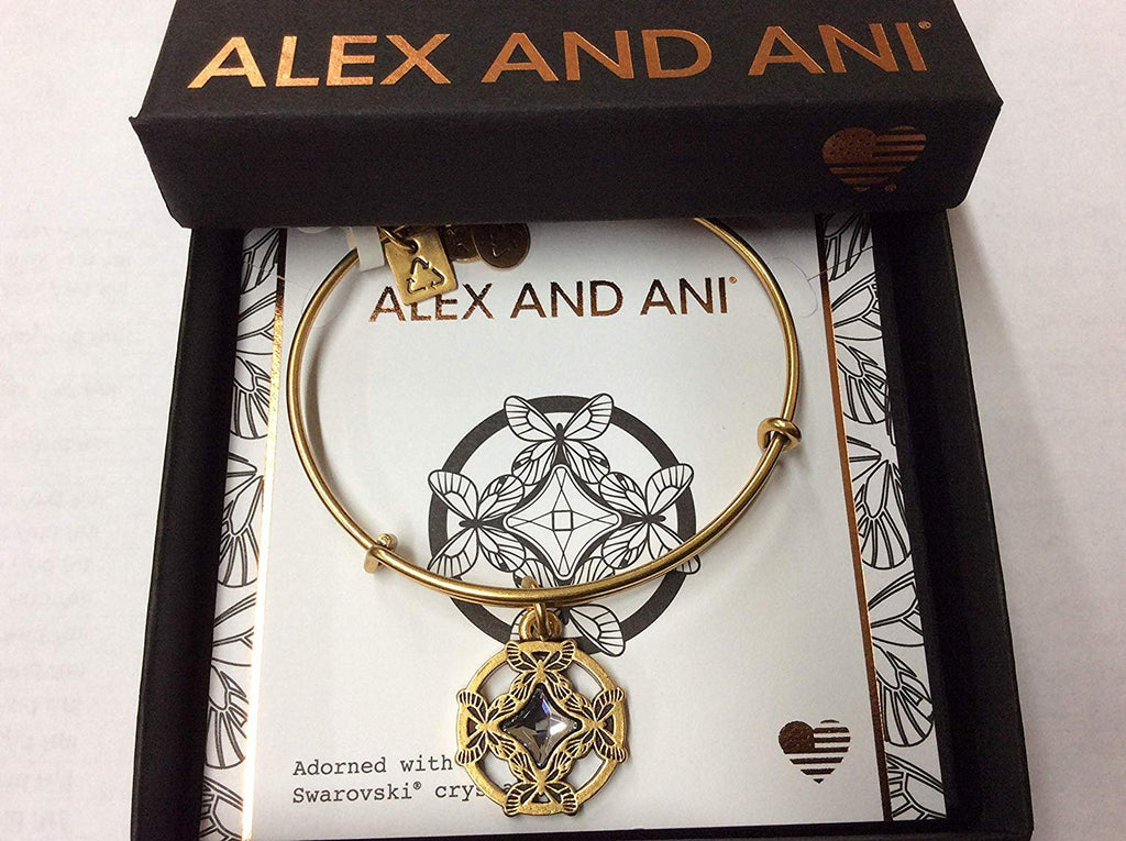 Alex and Ani Wings of Change II Bangle Bracelet Rafaelian Gold NWTBC