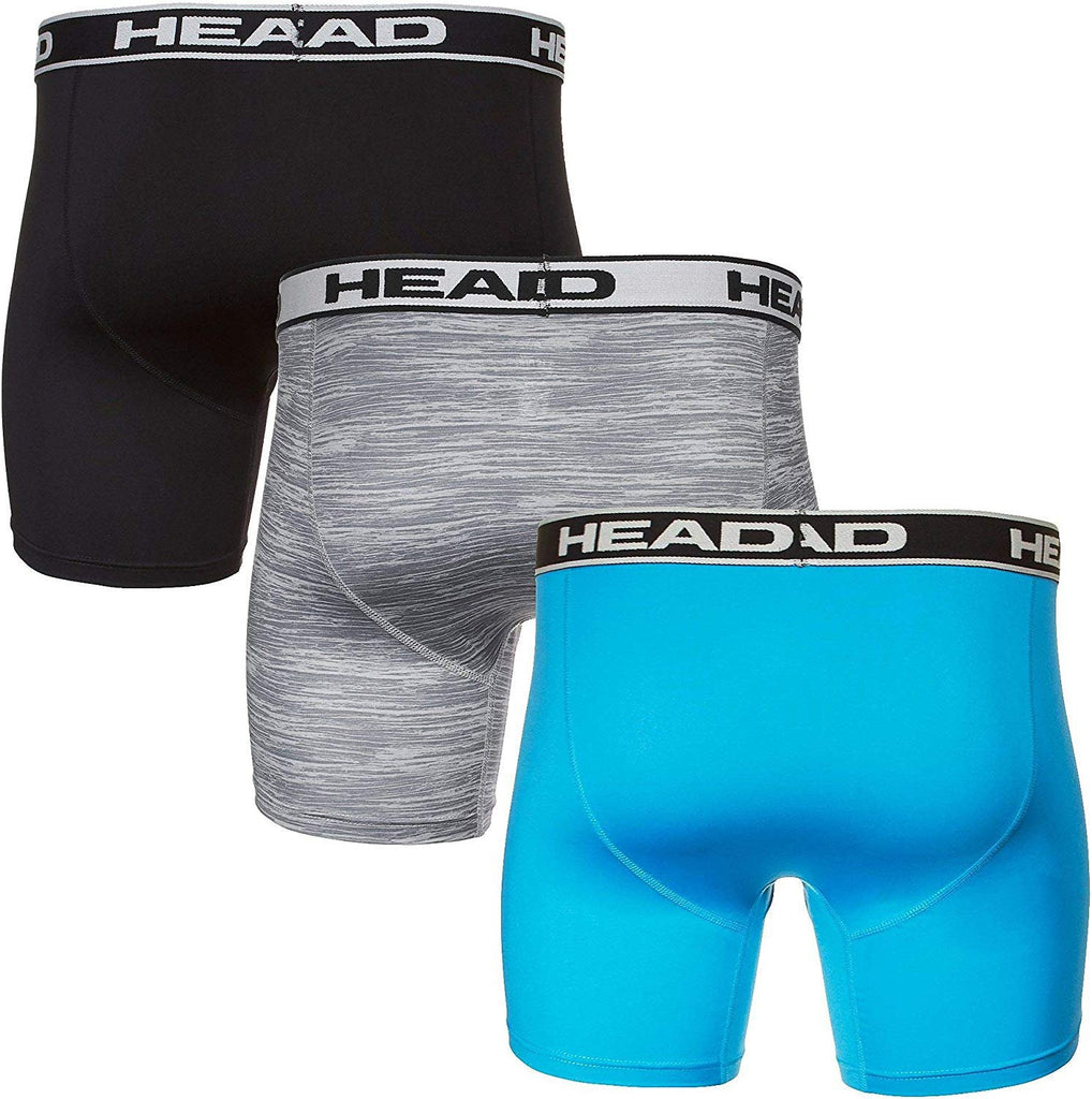 HEAD Mens Performance Underwear 3PACK Boxer Briefs