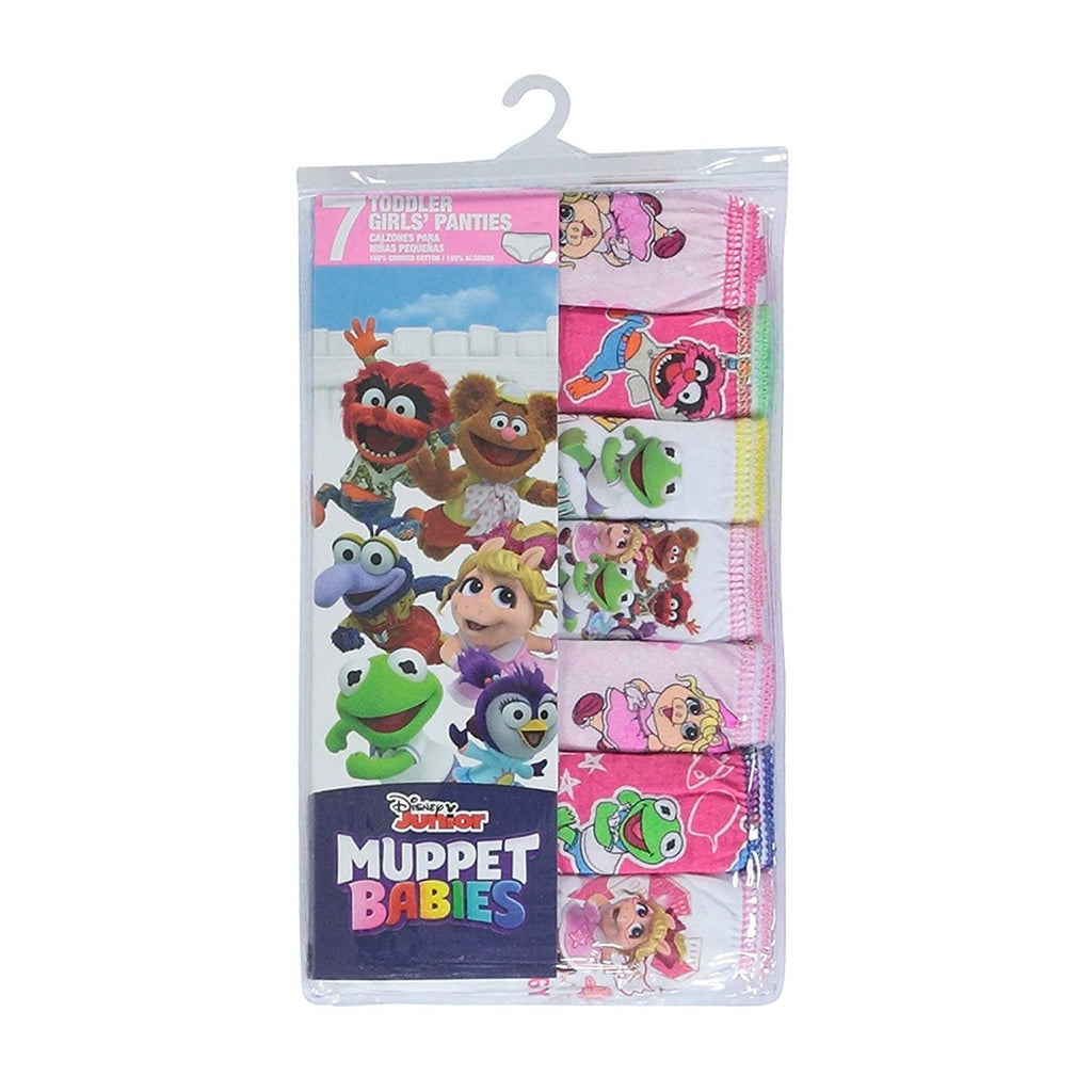 Muppet Babies Girls 7-Pack Underwear Briefs Toddler Little Kid Infant Baby Piggy Kermit Animal Gonzo