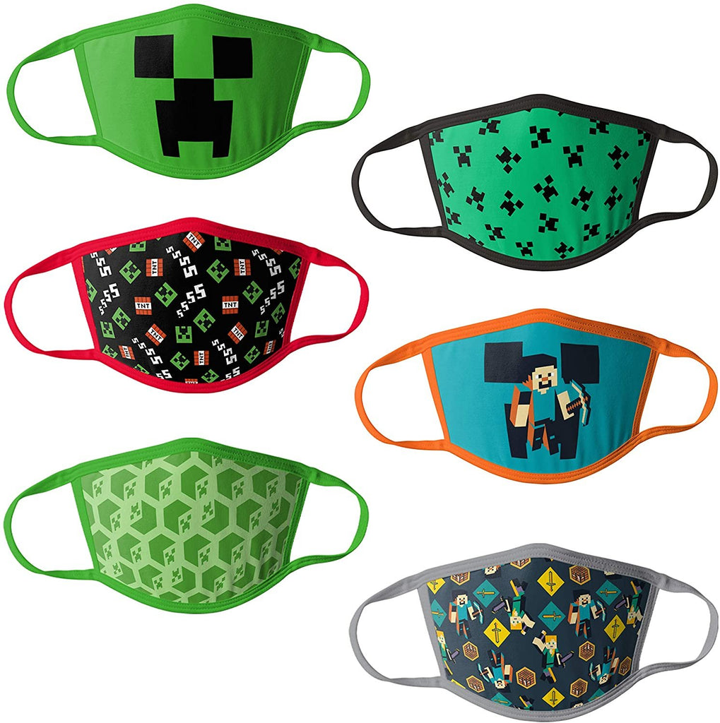 Minecraft Kids Reusable Mask Multipack, OSFA