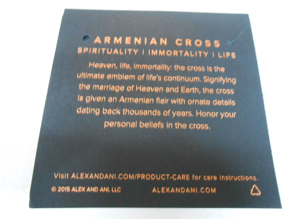 Alex and Ani Armenian Cross III Expandable Rafaelian Bangle Bracelet