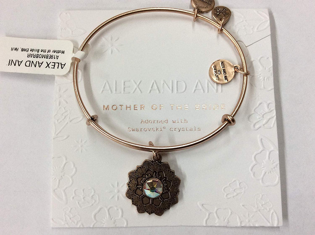 Alex and Ani Mother of The Bride Bangle Bracelet Rafaelian Rose Gold NWTBC