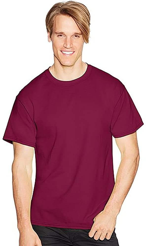 Hanes Short Sleeve Cardinal Small T-Shirt