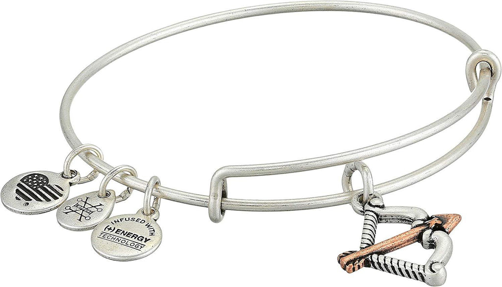 Alex and Ani Women's Cupid's Arrow Two-Tone Bangle Bracelet