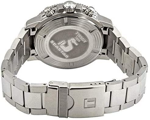 Tissot Men's Seastar 660/1000 Swiss Quartz Stainless Steel Strap, Grey, 22 Casual Watch (Model: T1204171104100)