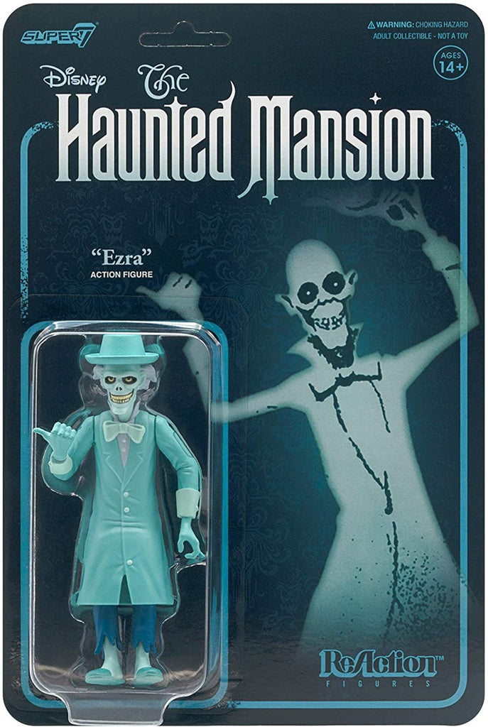 Super7 Haunted Mansion Skeleton Ghost Blue 3 3/4-Inch Reaction Figure