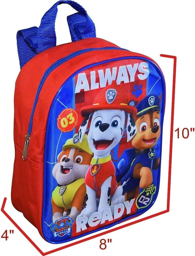 Paw Patrol 10" Little Boy Mini Backpack Red-blue