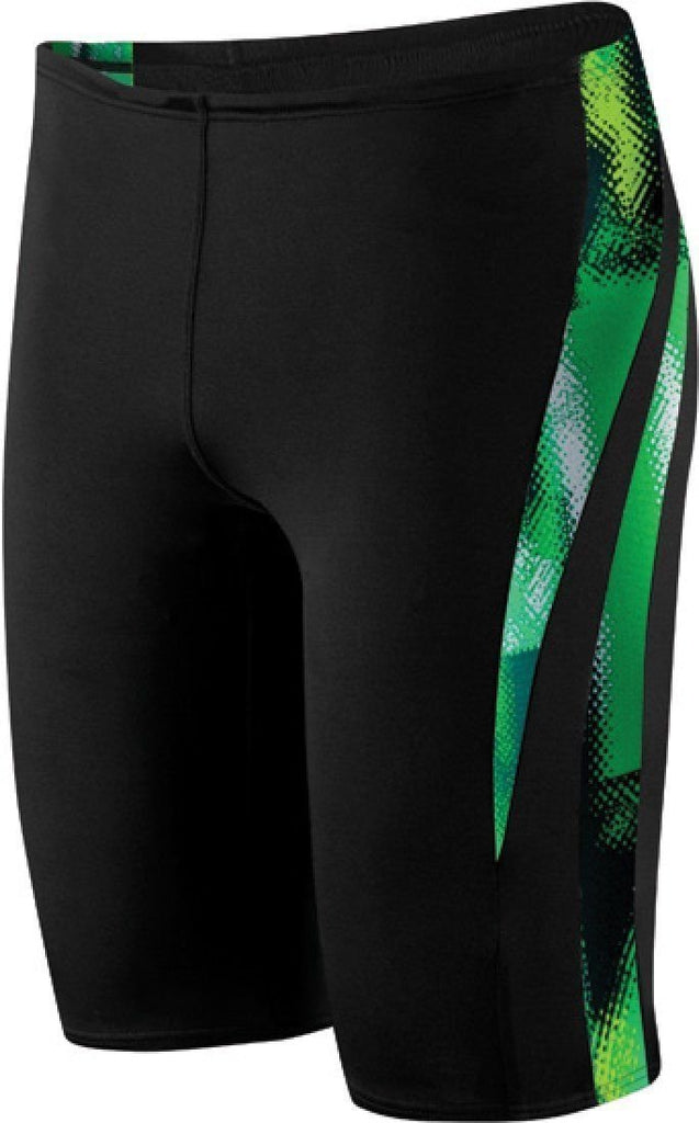 Speedo Boys Xtra Life Lycra Digital Surge Jammer KELLY GREEN Swimsuit 22-28