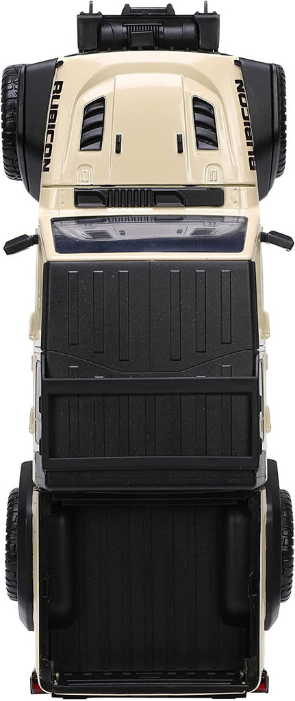 Just Trucks 1:24 2020 Jeep Gladiator Die-cast Car Tan with Tire Rack, Toys for Kids and Adults