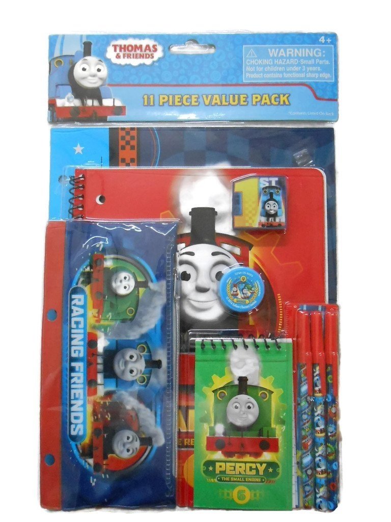 Thomas the Train Tank Stationery Set 11 Pieces Value Pack. Notebooks Pens Pencil Case Folder