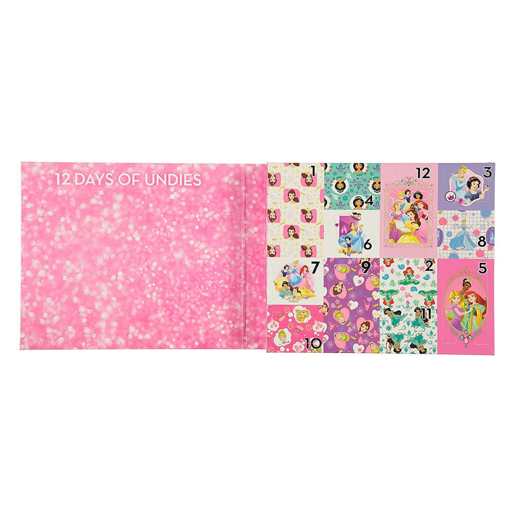 Disney Girls' Princess 12 Days Un-Boxing' Panty Giftbox