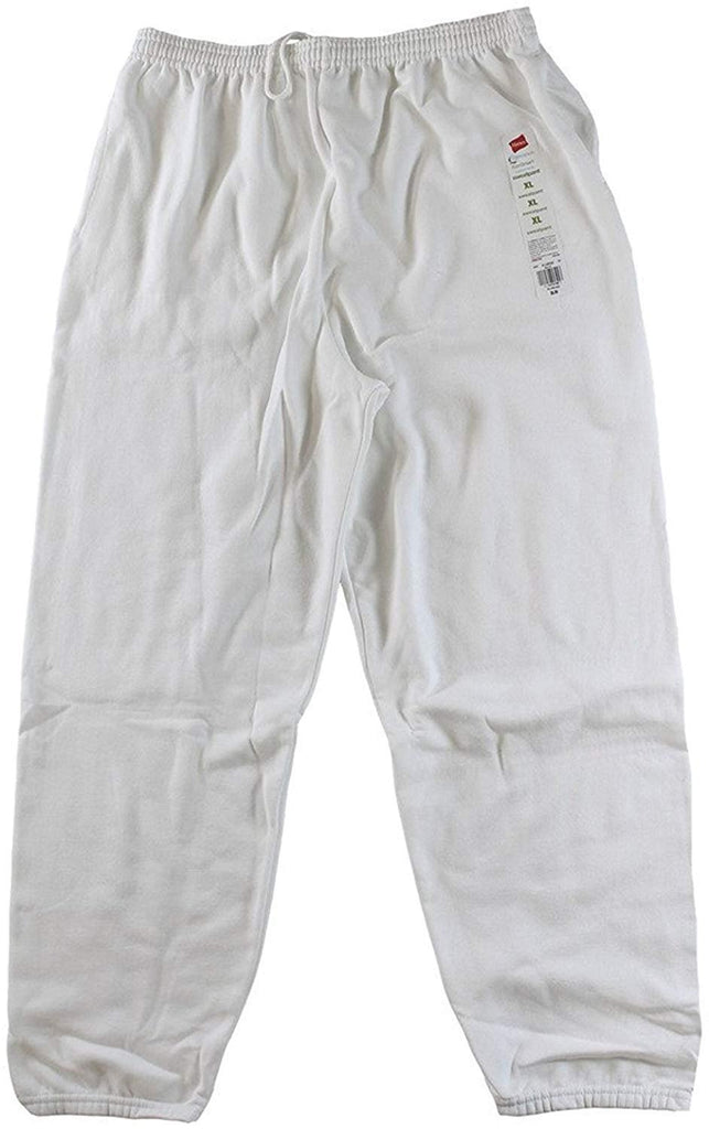 Hanes Men's EcoSmart Fleece Sweatpant Pack of One White