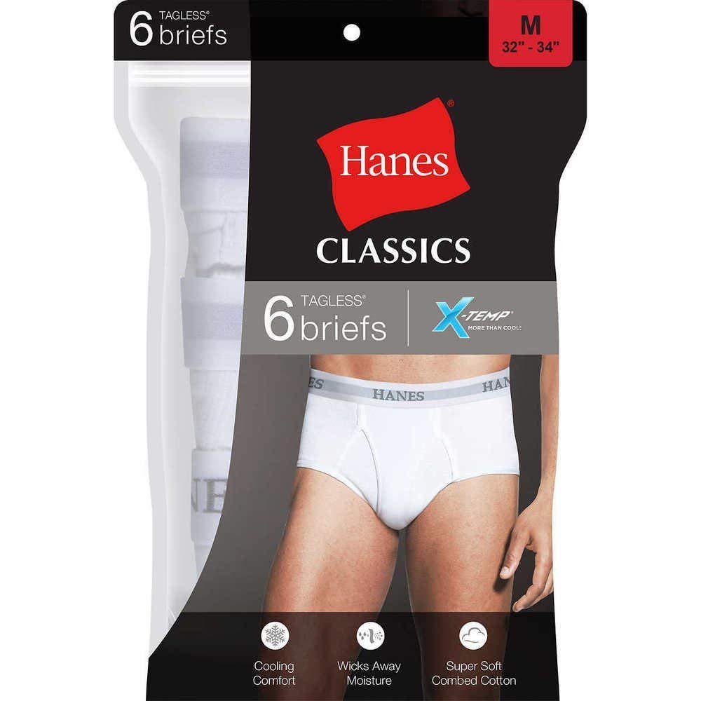 Hanes Men's X-Temp Classic Briefs - 6 Pack