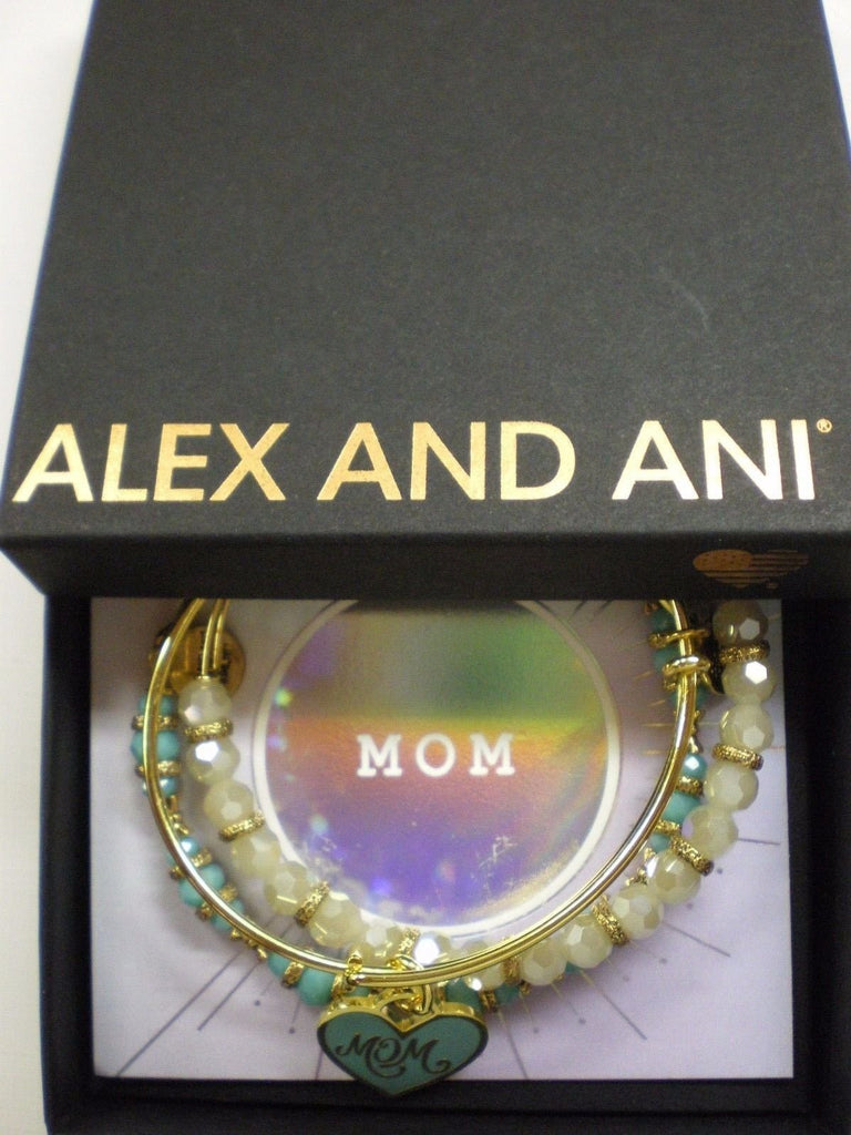 Alex and Ani Color Infusion Set of Three Mom Bangle Bracelet