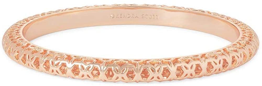 Kendra Scott Womens Maggie Bangle Bracelet Rhodium Filigree Metal One Size