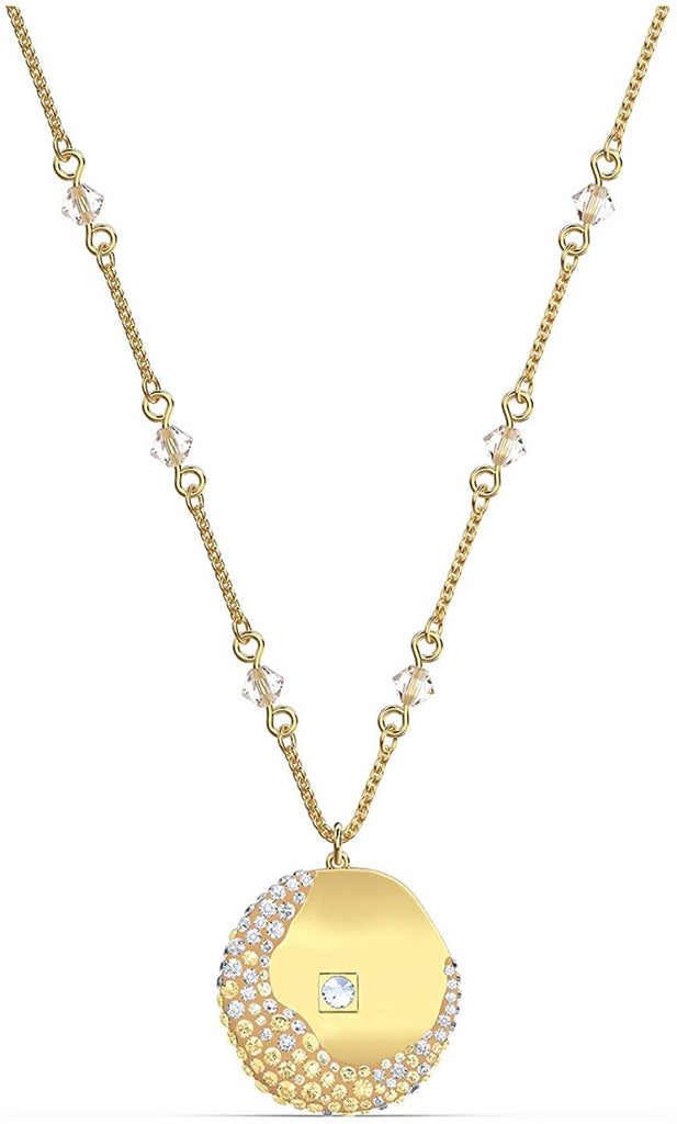 SWAROVSKI Authentic The Elements Pendant, Yellow, Gold Plated