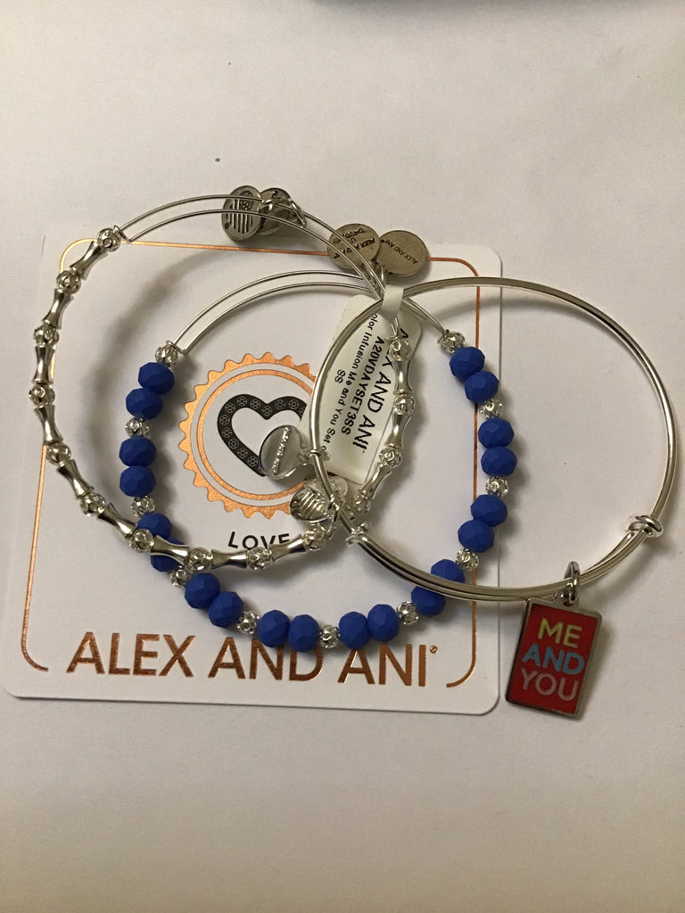 Alex and Ani Me and You Bracelet Set of 3