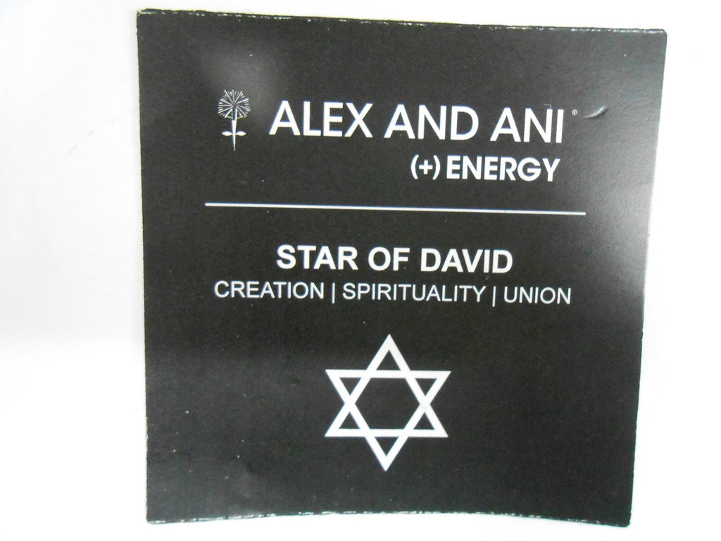 Alex and Ani Star of David Expandable Wire Bangle Silver A14EB73RS