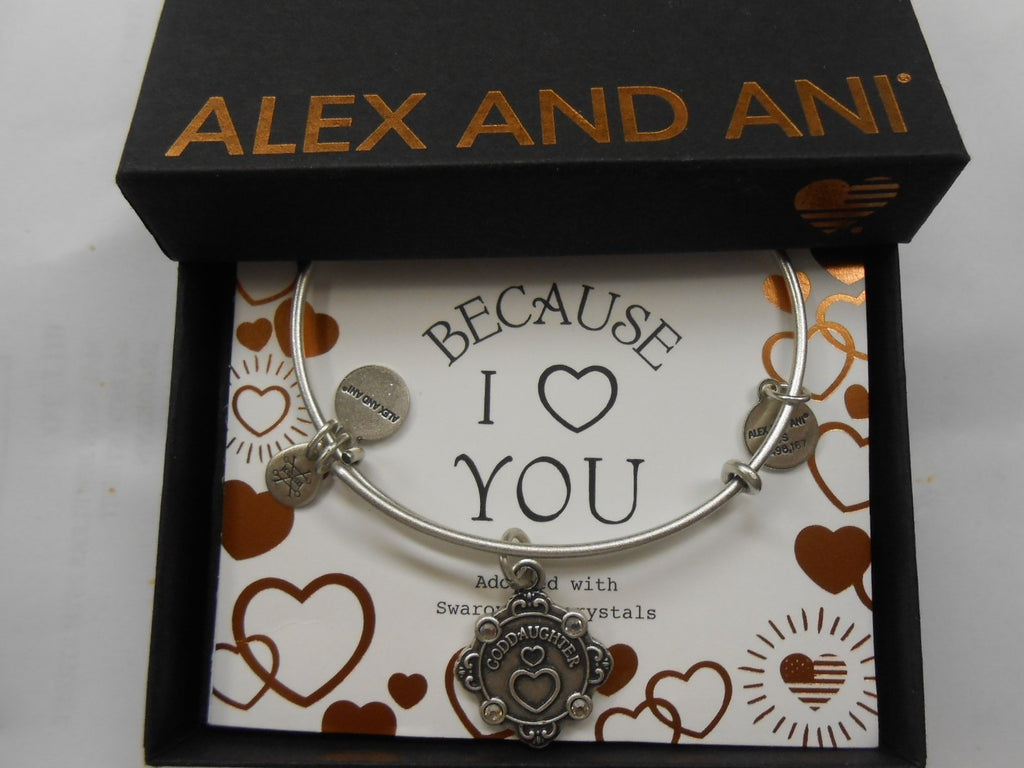 Alex and Ani Women's Because I Love You Goddaughter II Bangle