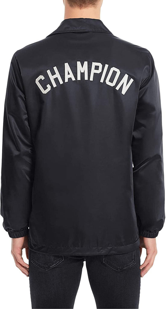 Champion Men's Coaches Jacket Black Size 2X Lightweight