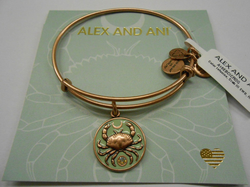 Alex and Ani Womens Color Infusion Crab III Bangle