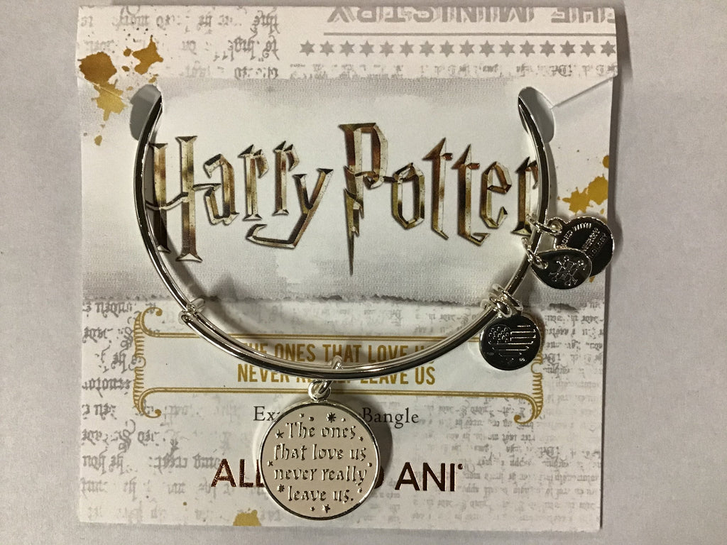 Alex and Ani Replenishment 19 Women's Harry Potter, The Ones That Love Us Charm Bangle, Shiny Silver, Expandable