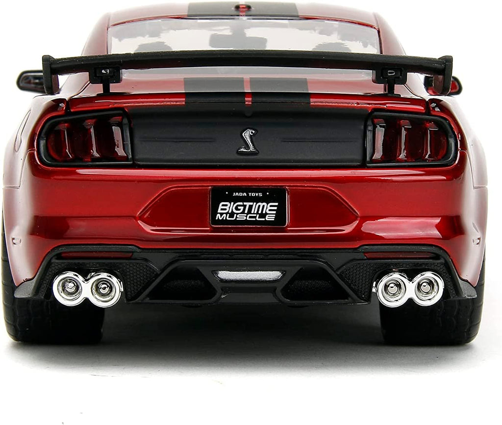 Big Time Muscle 1:24 2020 Ford Mustang Shelby GT 500 Die-cast Car Candy Red, Toys for Kids and Adults