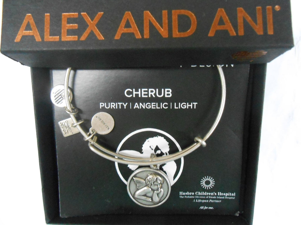 Alex and Ani Women's Charity by Design - Cherub Expandable Charm Bangle Bracelet