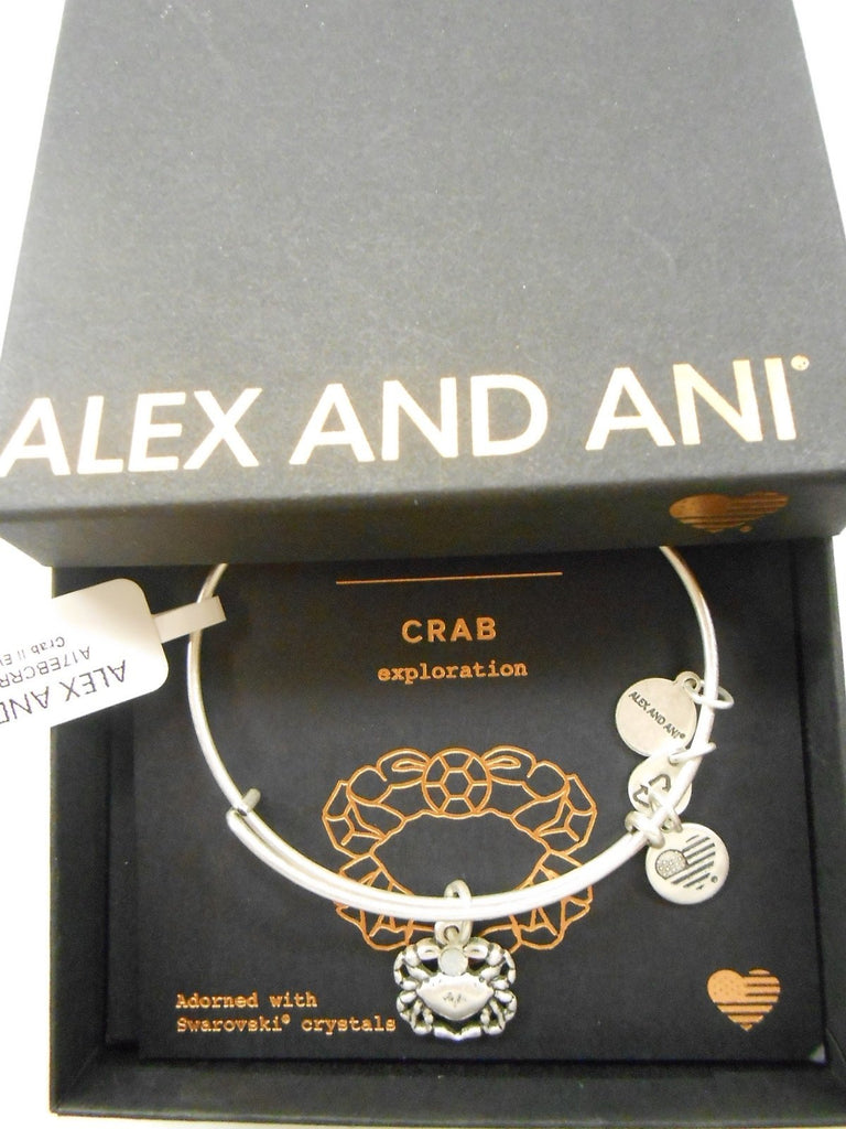 Alex and Ani Womens Crab Charm Bangle