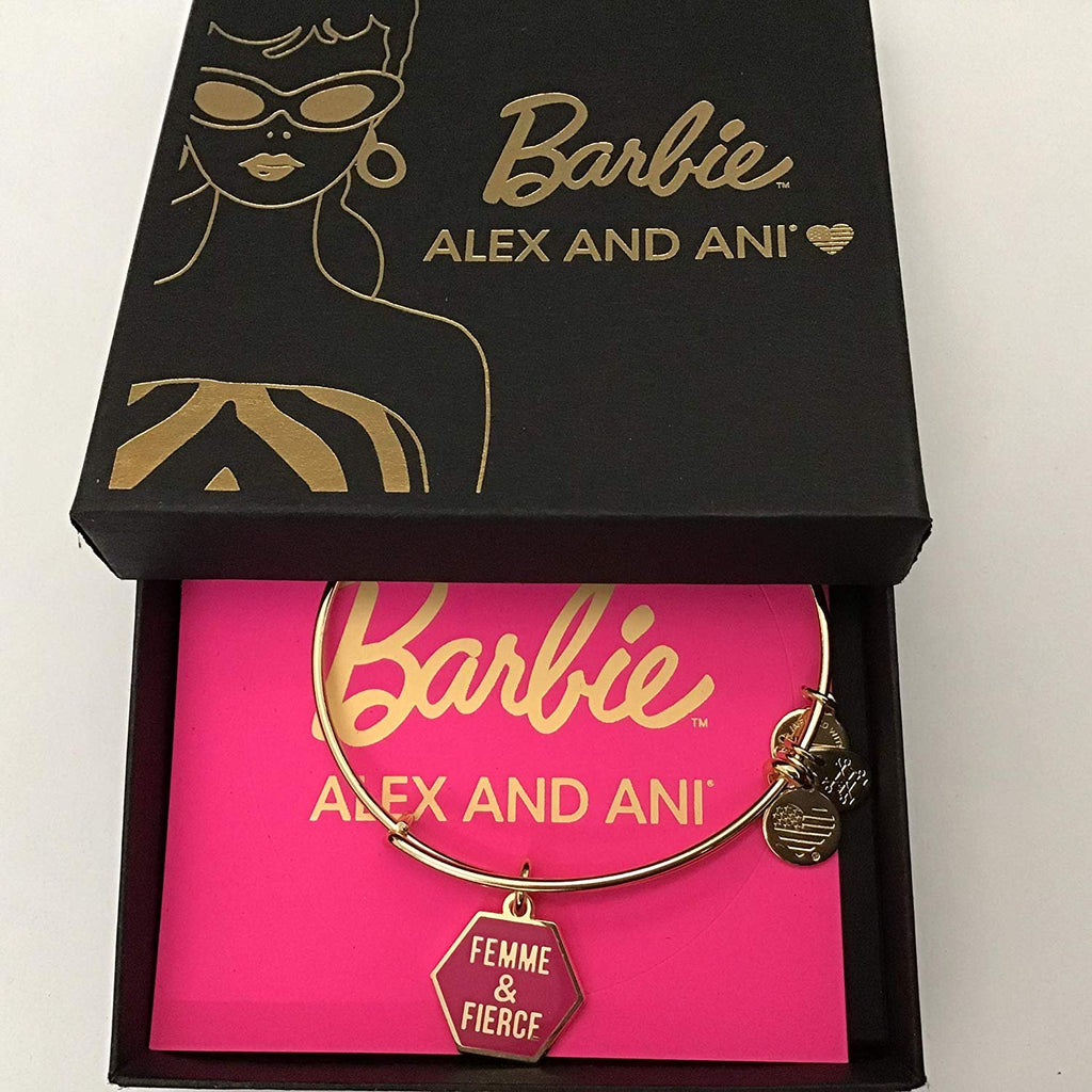 Alex and Ani Barbie Charm Bangle Bracelet