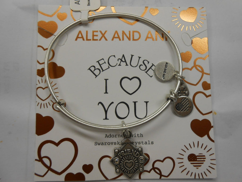 Alex and Ani Womens Because I Love You Friend III Bangle