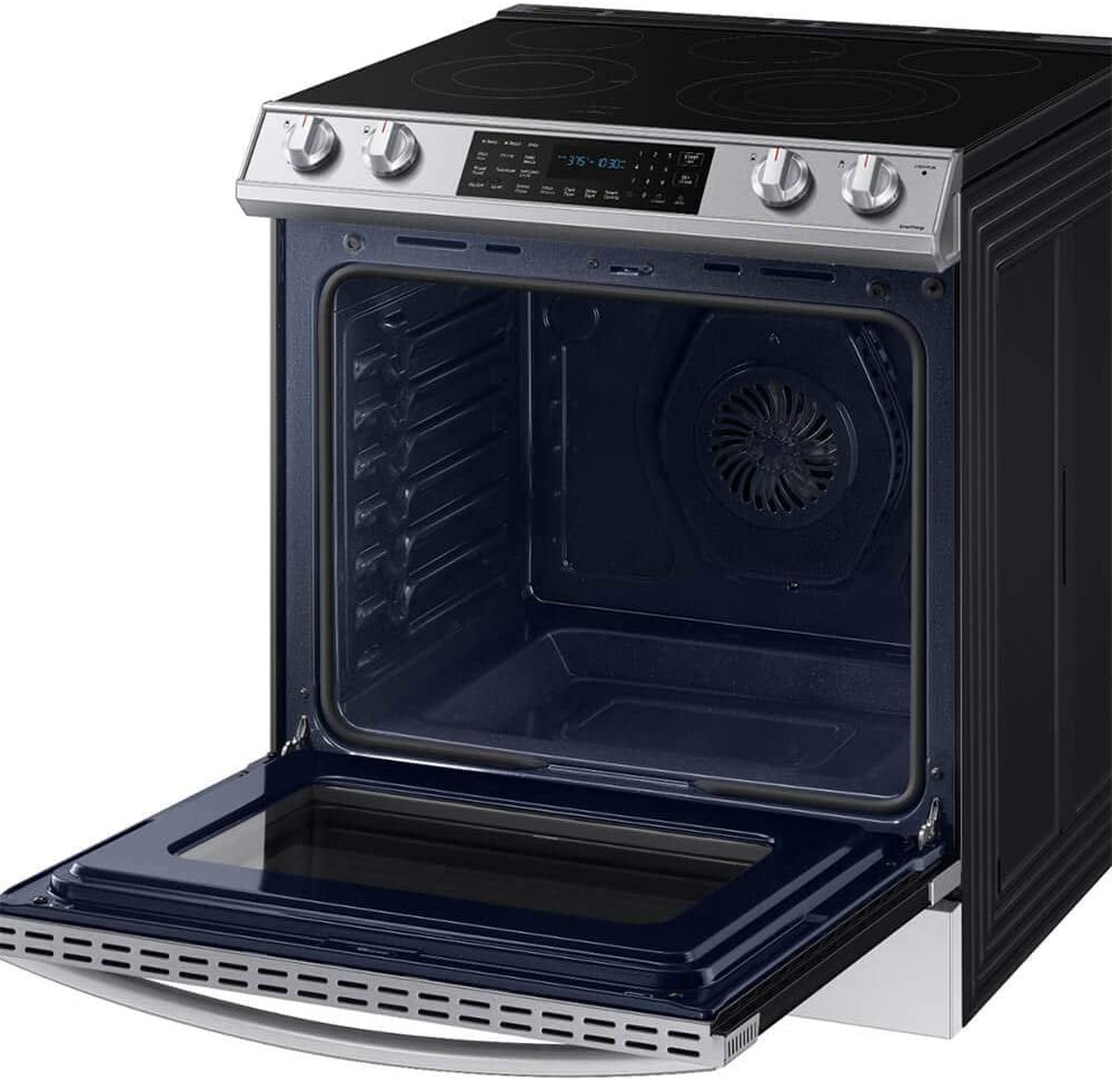 SAMSUNG NE63T8511SS 6.3 cu. ft. Front Control Slide-in Electric Range with Air Fry & Wi-Fi