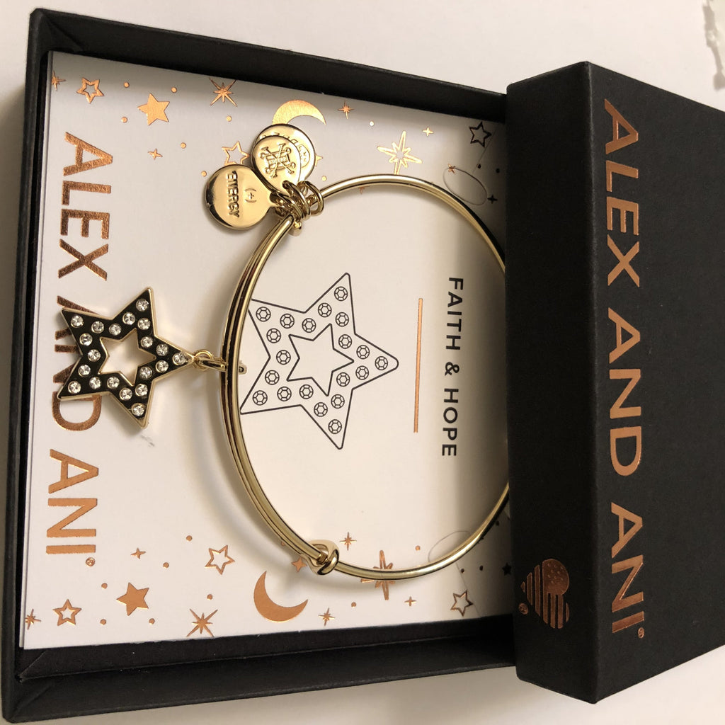 Alex and Ani Swarovski Pave Star Bangle Bracelet