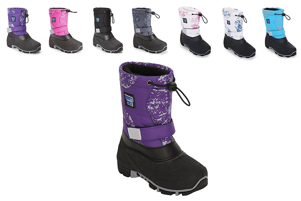 Unisex Waterproof Snow Boots Insulate - Cold Weather Snow Boot (Toddler/Little Kid/Big Kid) Boys Girls Many Colors