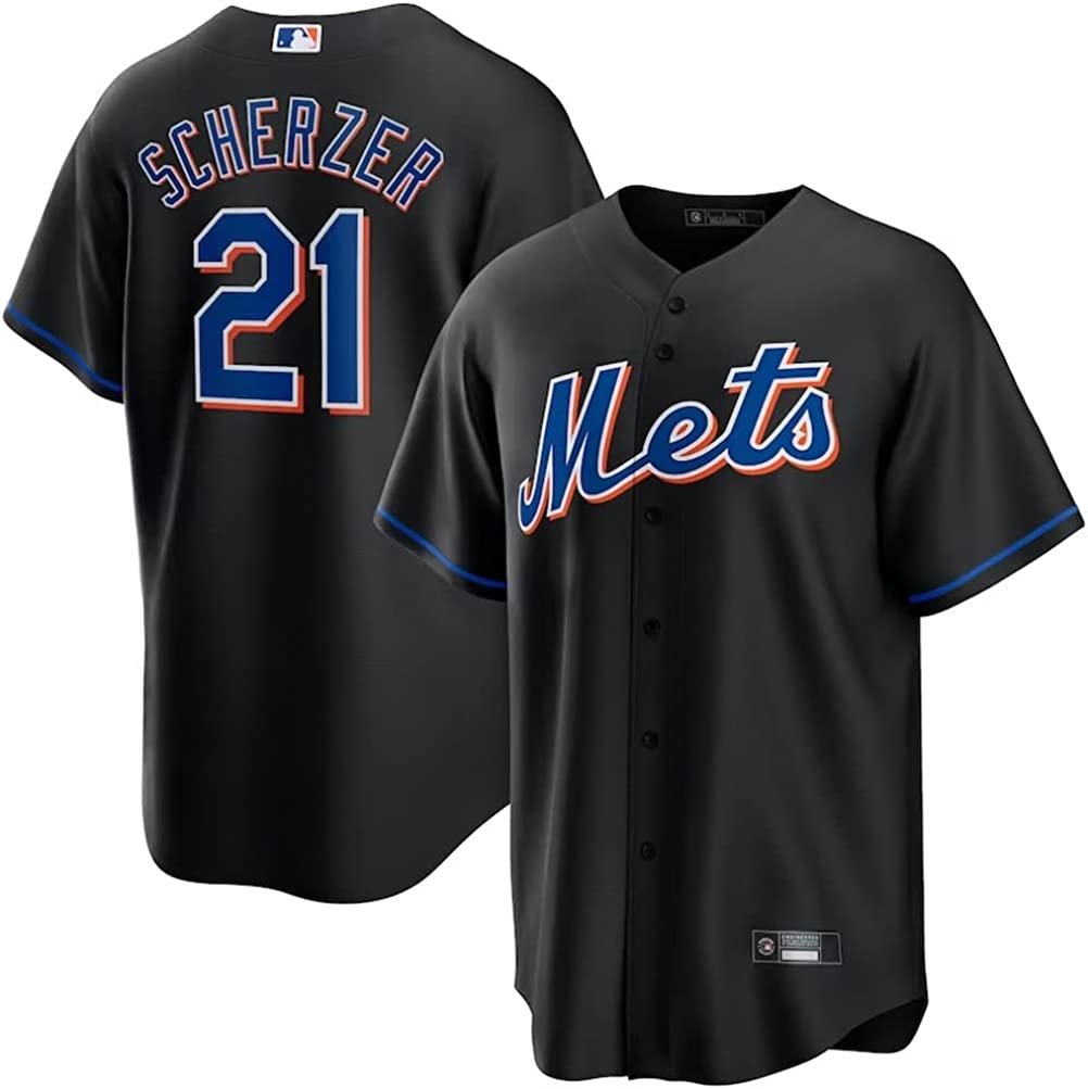 Youth Max Scherzer New York Mets Black Alternate Replica Jersey