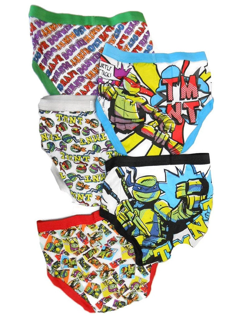 Nickelodeon Little Boys' Teenage Mutant Ninja Turtles Underwear,  (Pack of 5)