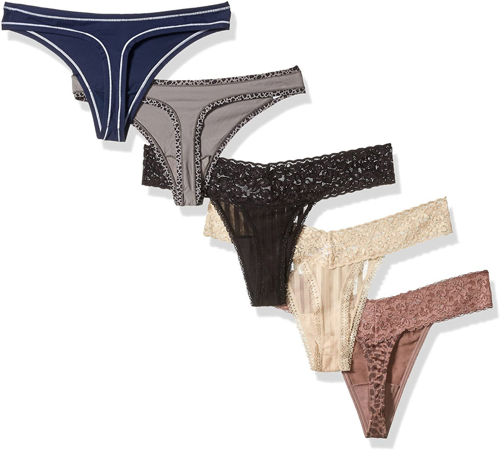 Maidenform Women's 5-Pack Thong Sampler Assorted Panties
