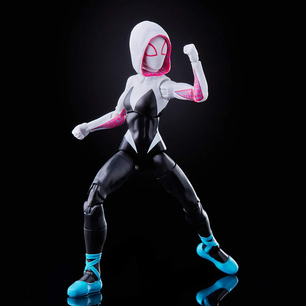 Spider-Man Hasbro Marvel Legends Series Into The Spider-Verse Gwen Stacy 6-inch Collectible Action Figure Toy, with Spider-Ham Mini-Figure