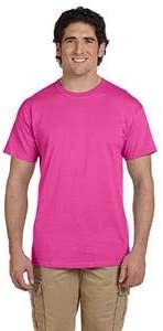 Hanes Unisex 5.2 oz., 50/50 Ecosmart® T-Shirt XL WOW PINK