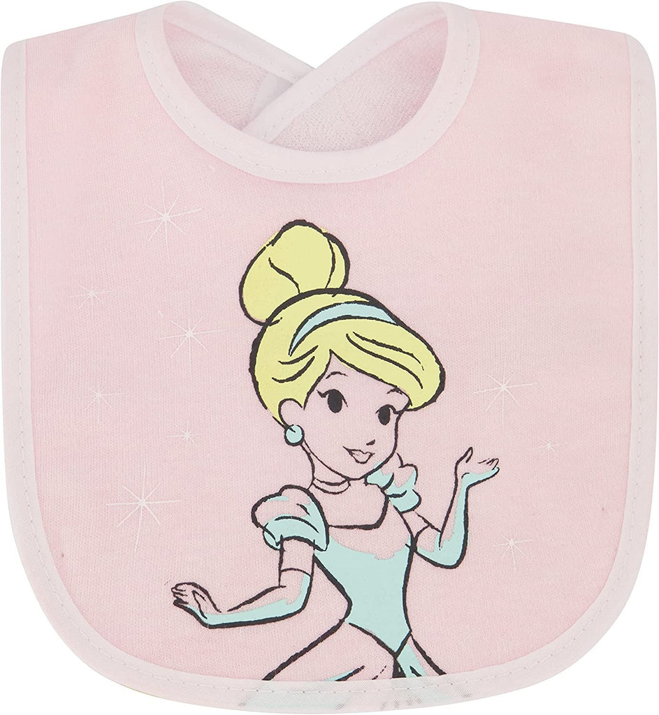 Disney 7-Pack Character Print Baby Bibs, Lightweight Feeding Teething & Drooling Infant and Toddler Cloth Bib