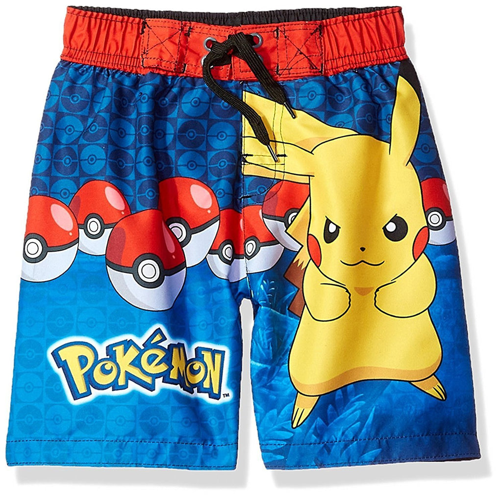Pokemon Pikachu Boys Swim Trunks Swimwear (Little Kid/Big Kid)