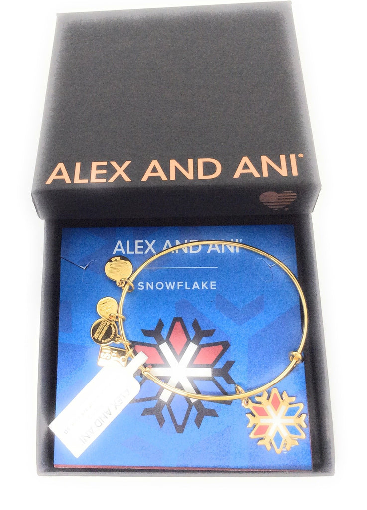 Alex and Ani Snowflake EWB Bangle Bracelet