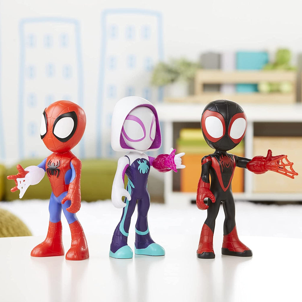 Marvel Spidey and His Amazing Friends Supersized Spidey 9-inch Action Figure, Preschool Super Hero Toy for Kids Ages 3 and Up